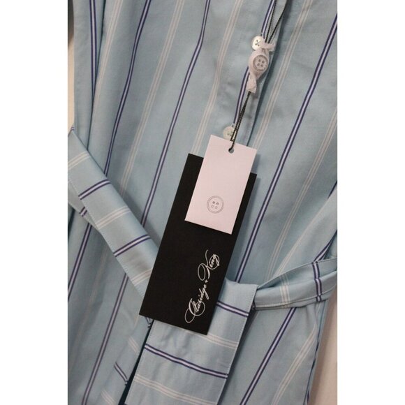 NWT Claridge + King Shirt Dress Size XS Long Sleeve Button Down Stripes - Picture 6 of 6